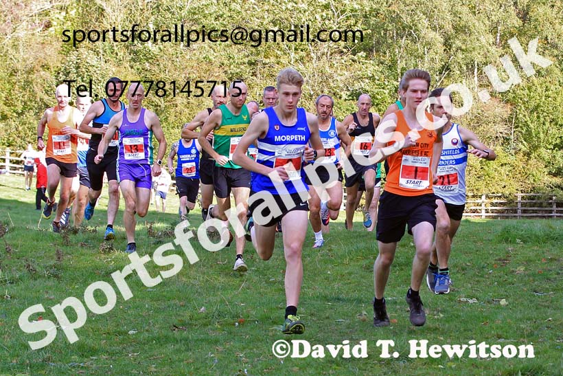 Mens Masters and Mens Under-20s, 2022 NECAA Cross Country Relays, Thornley Hall Farm, Peterlee, County Durham, October 15th. Photo: David T. Hewitson/Sports for All Pics